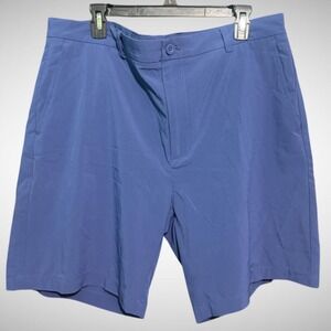Vineyard Vines Performance Shorts Mens 38 Solid Blue Chinos Shorts Pre Owned
